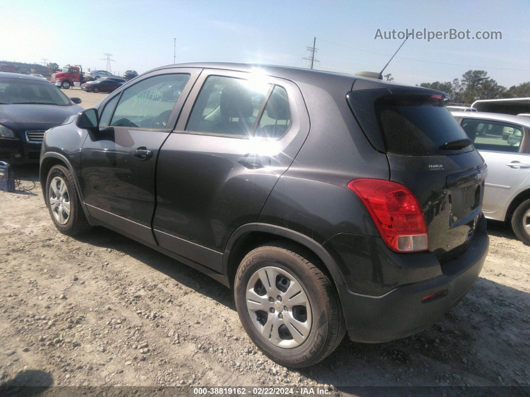 2016 Chevrolet Trax 1ls Серый vin: 3GNCJKSB7GL234838