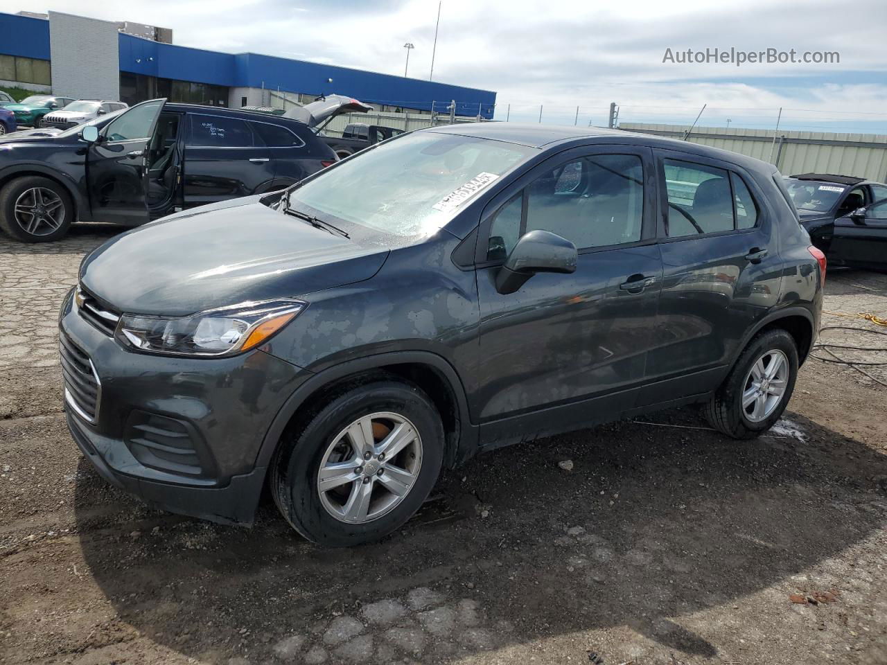 2019 Chevrolet Trax Ls Gray vin: 3GNCJKSB7KL387938