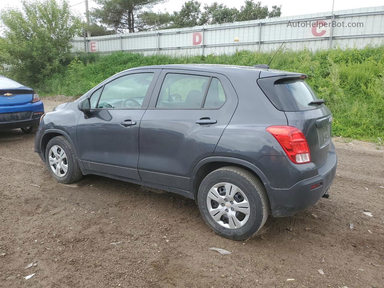 2016 Chevrolet Trax Ls Серый vin: 3GNCJKSB8GL154772