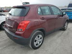 2016 Chevrolet Trax Ls Burgundy vin: 3GNCJKSB8GL248781