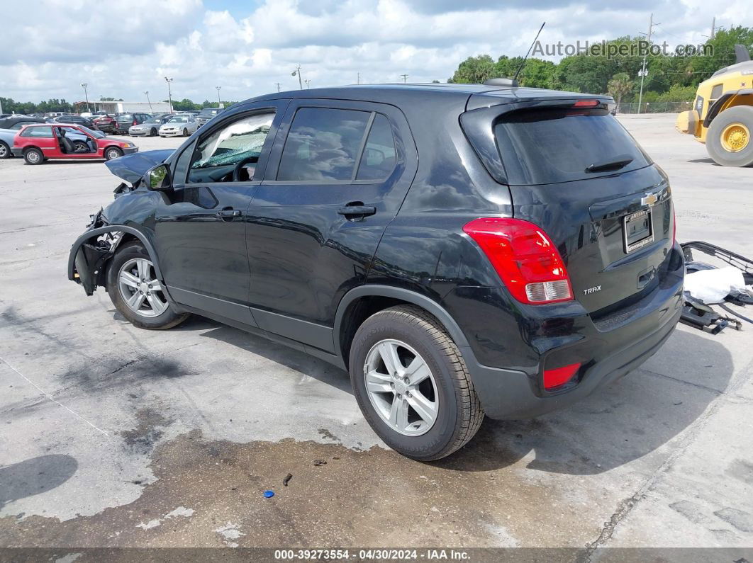 2019 Chevrolet Trax Ls Black vin: 3GNCJKSB8KL362837