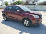 2016 Chevrolet Trax Ls Maroon vin: 3GNCJKSB9GL223937