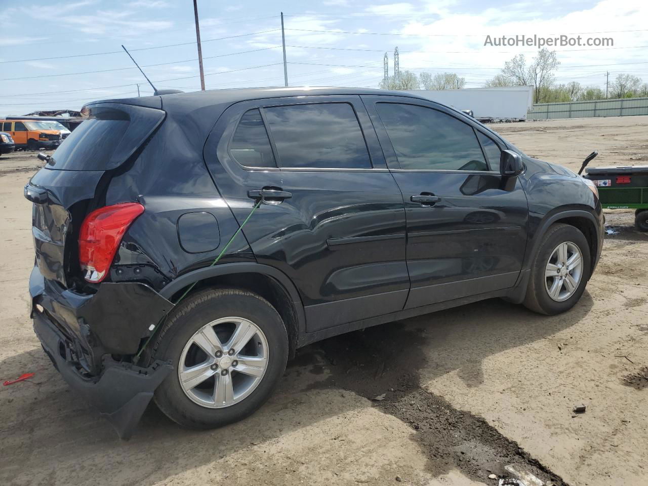 2019 Chevrolet Trax Ls Black vin: 3GNCJKSB9KL265212