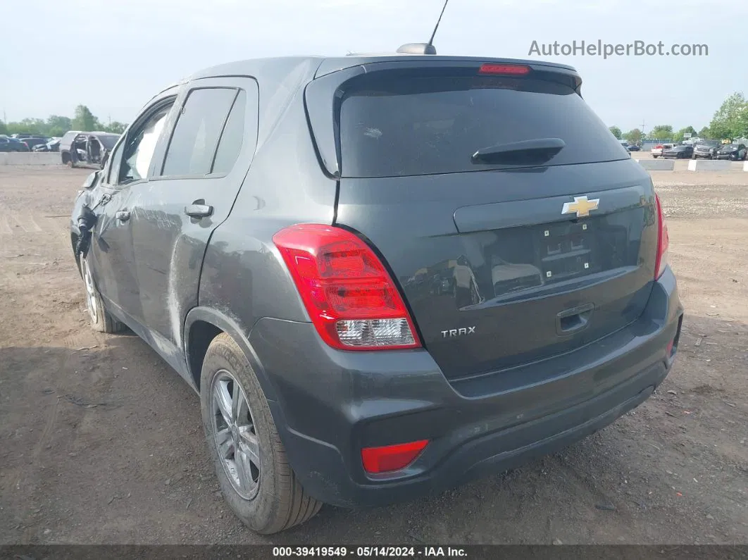 2019 Chevrolet Trax Ls Gray vin: 3GNCJKSB9KL326512