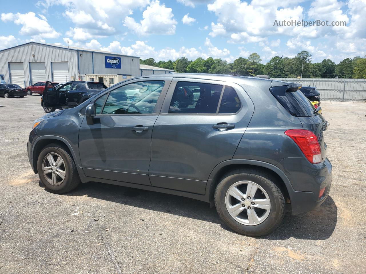 2019 Chevrolet Trax Ls Gray vin: 3GNCJKSB9KL381347