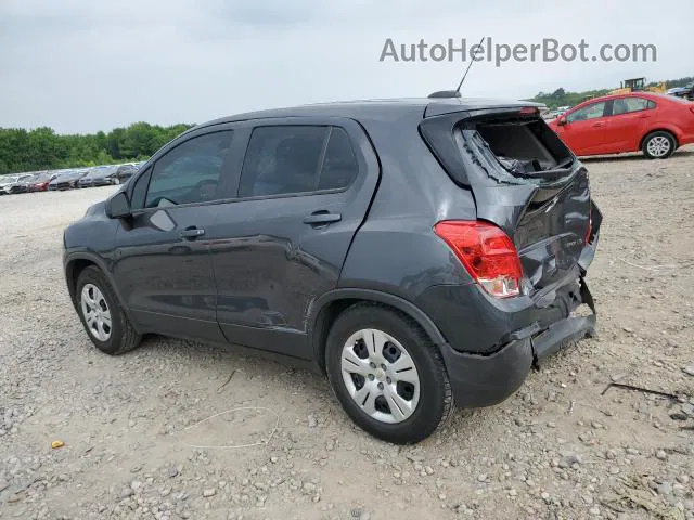 2016 Chevrolet Trax Ls Gray vin: 3GNCJKSBXGL245557