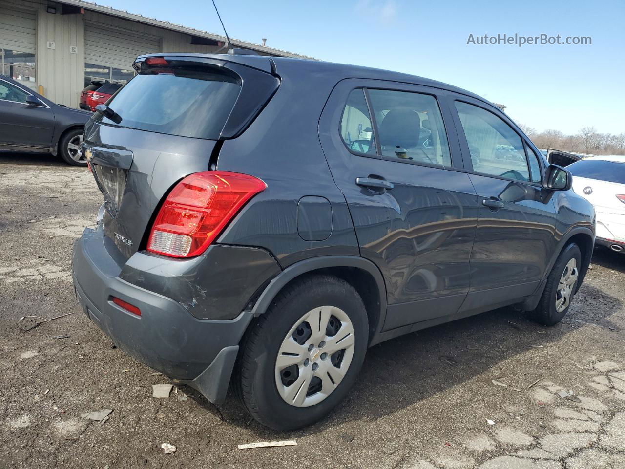 2016 Chevrolet Trax Ls Charcoal vin: 3GNCJKSBXGL257594