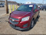 2016 Chevrolet Trax 1ls Maroon vin: 3GNCJKSBXGL275108