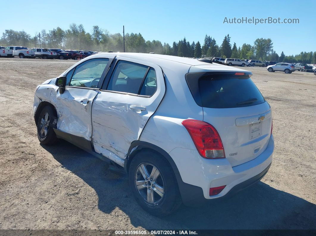 2019 Chevrolet Trax Ls Белый vin: 3GNCJKSBXKL322601