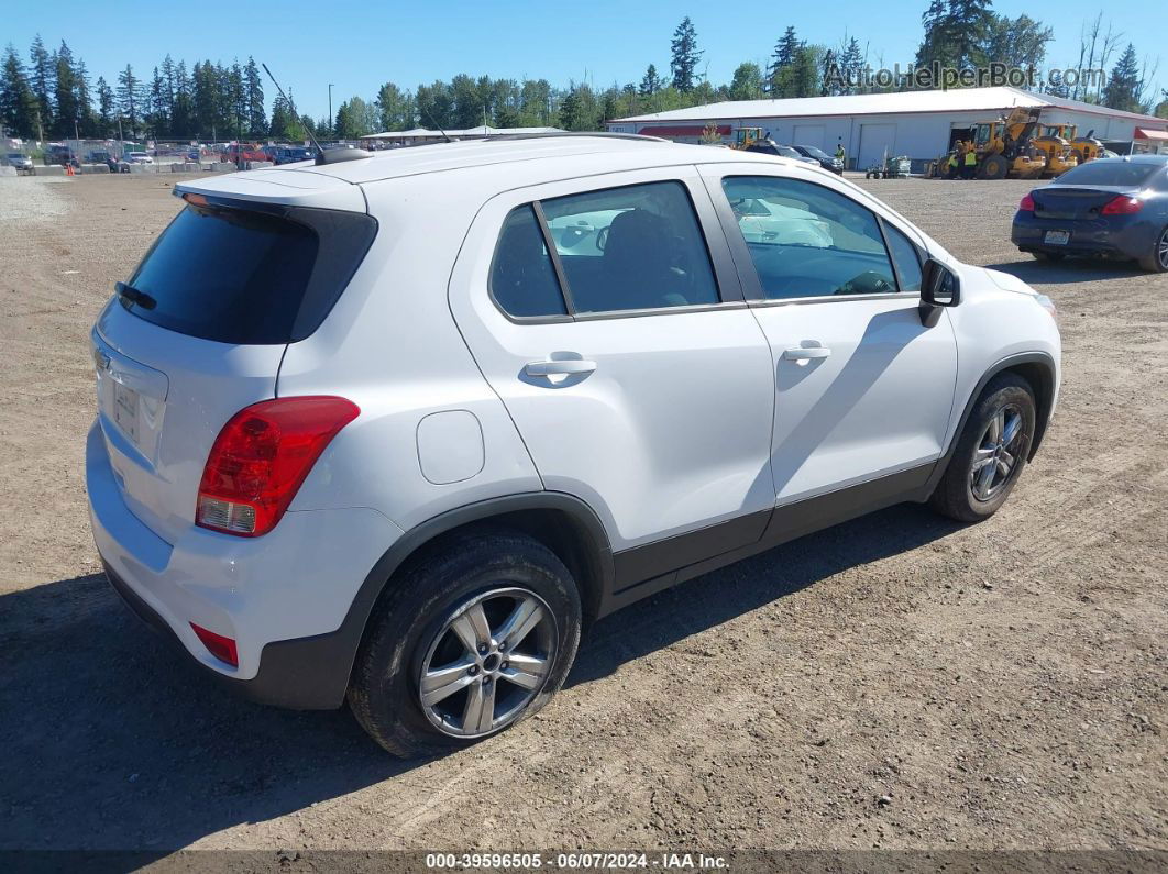 2019 Chevrolet Trax Ls White vin: 3GNCJKSBXKL322601