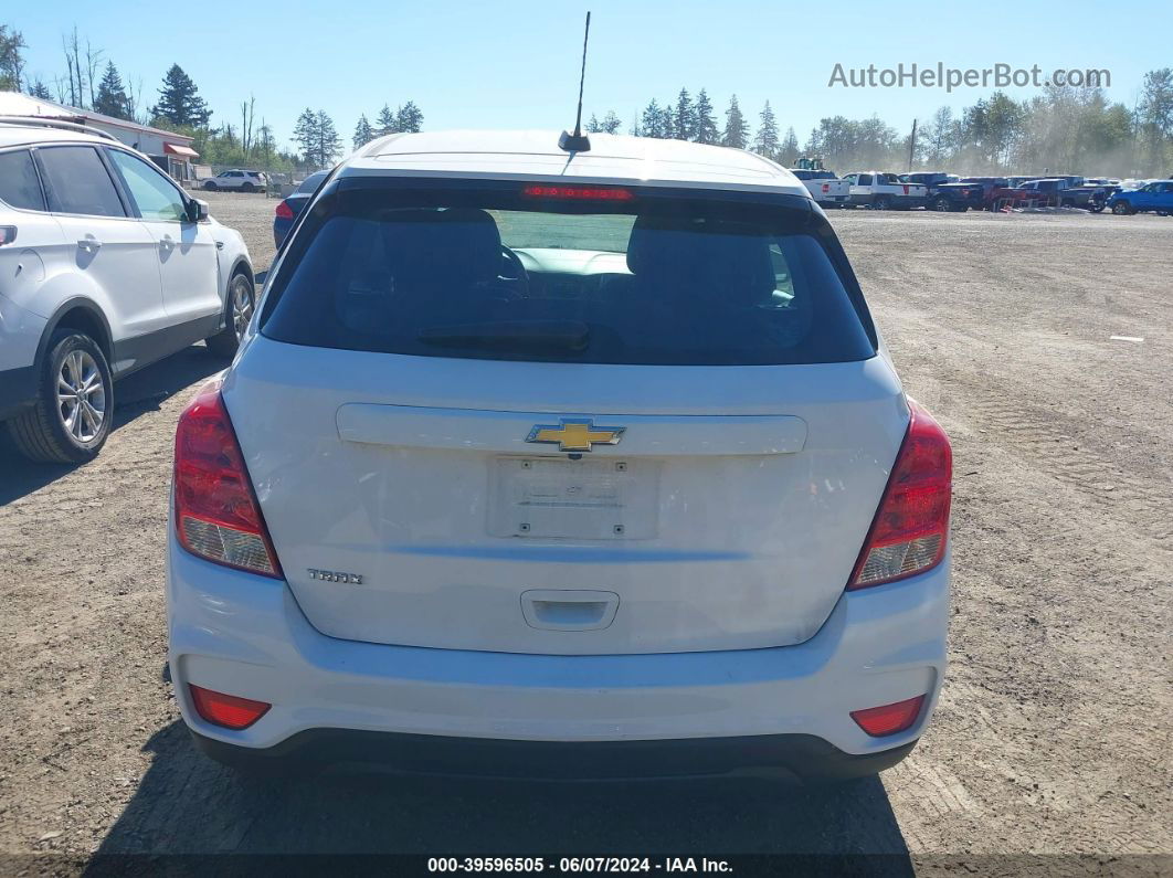 2019 Chevrolet Trax Ls White vin: 3GNCJKSBXKL322601