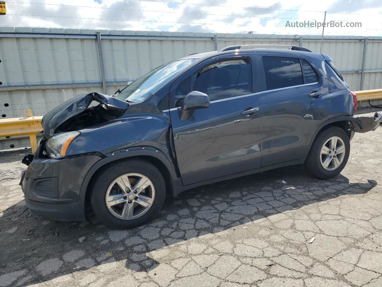 2016 Chevrolet Trax 1lt Gray vin: 3GNCJLSB0GL261417