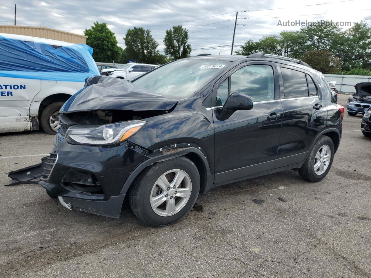 2019 Chevrolet Trax 1lt Черный vin: 3GNCJLSB0KL137351