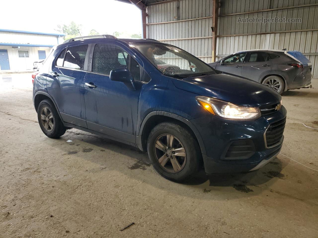 2019 Chevrolet Trax 1lt Blue vin: 3GNCJLSB0KL282194