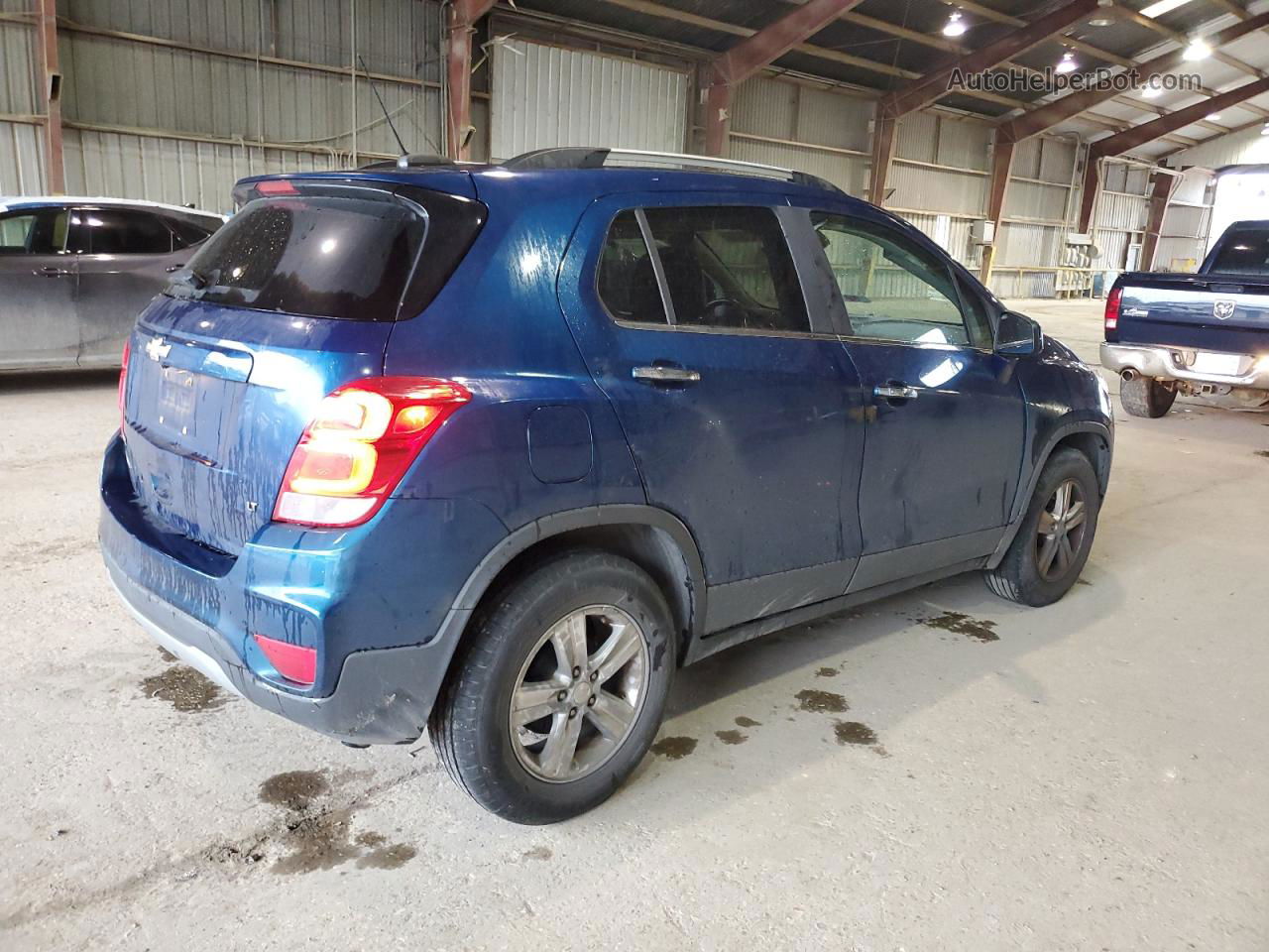 2019 Chevrolet Trax 1lt Blue vin: 3GNCJLSB0KL282194