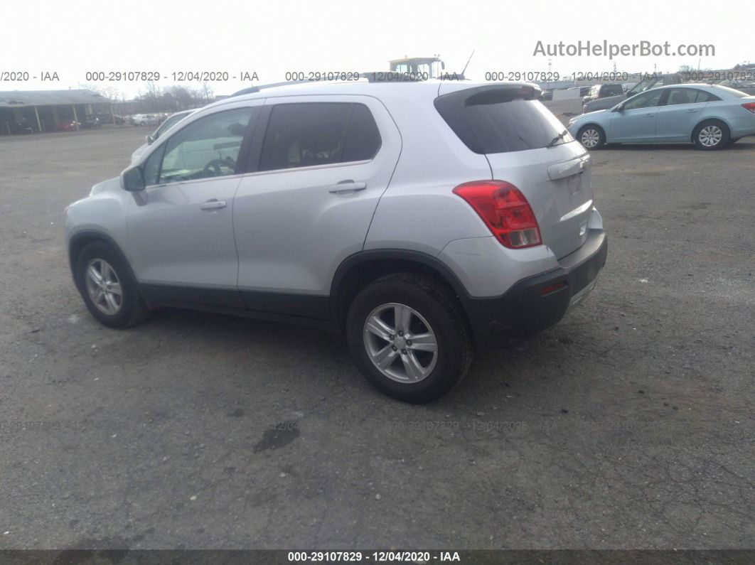 2016 Chevrolet Trax Lt Silver vin: 3GNCJLSB1GL271390