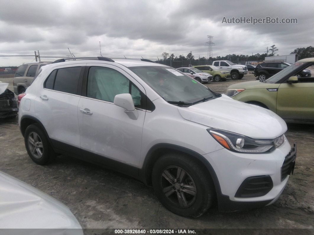 2019 Chevrolet Trax Lt White vin: 3GNCJLSB1KL282074