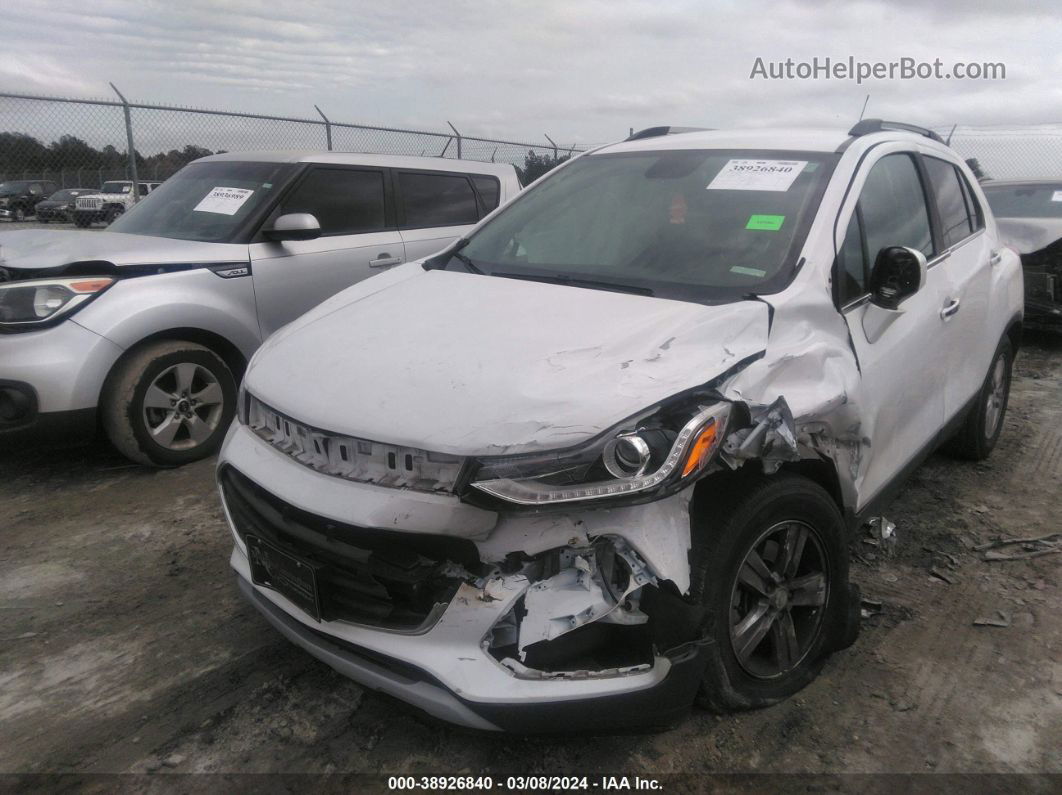 2019 Chevrolet Trax Lt White vin: 3GNCJLSB1KL282074