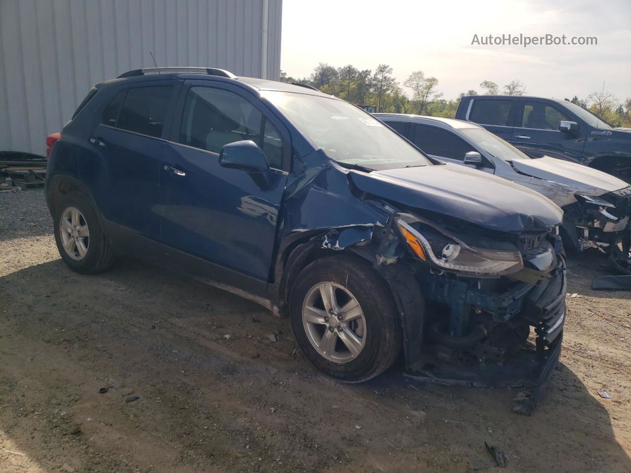 2019 Chevrolet Trax 1lt Blue vin: 3GNCJLSB2KL160078