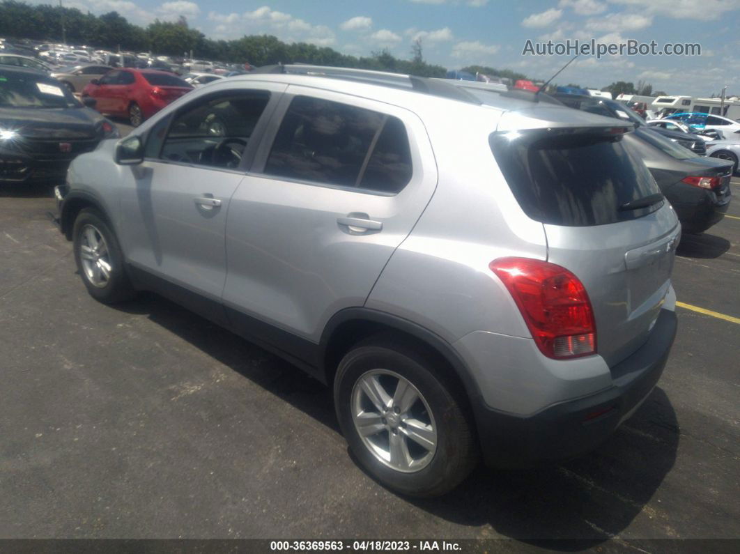 2016 Chevrolet Trax Lt Silver vin: 3GNCJLSB3GL165233