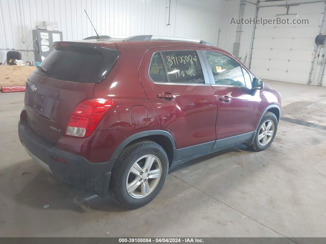 2016 Chevrolet Trax Lt Red vin: 3GNCJLSB3GL184896