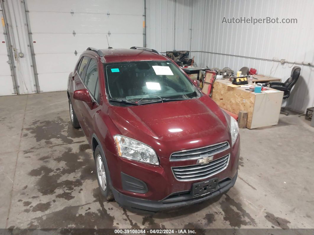 2016 Chevrolet Trax Lt Red vin: 3GNCJLSB3GL184896