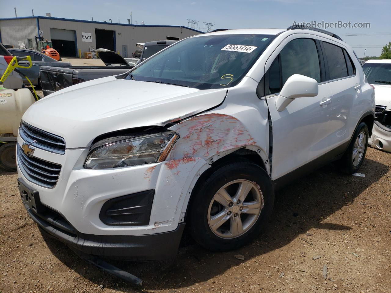 2016 Chevrolet Trax 1lt White vin: 3GNCJLSB3GL242134