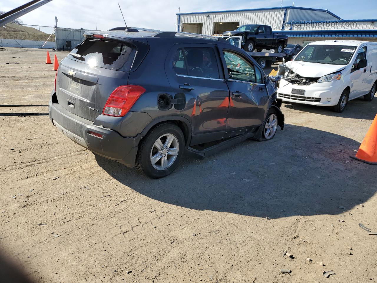 2016 Chevrolet Trax 1lt Gray vin: 3GNCJLSB3GL246488