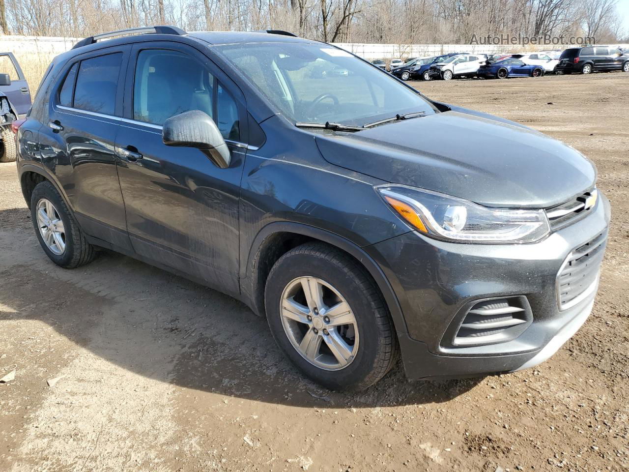 2019 Chevrolet Trax 1lt Gray vin: 3GNCJLSB3KL232597