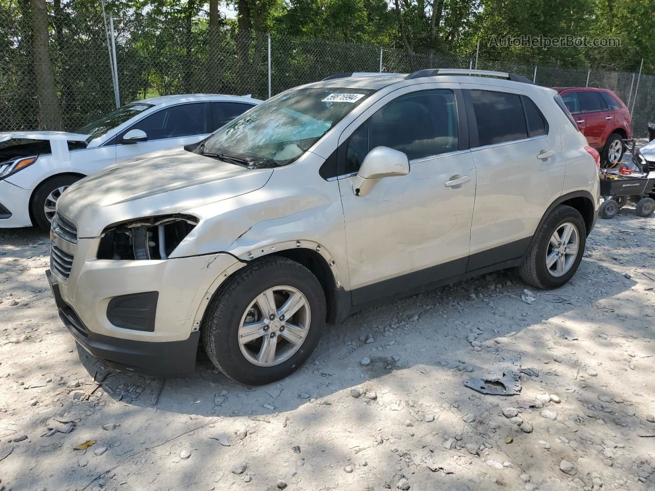 2016 Chevrolet Trax 1lt Бежевый vin: 3GNCJLSB4GL155293