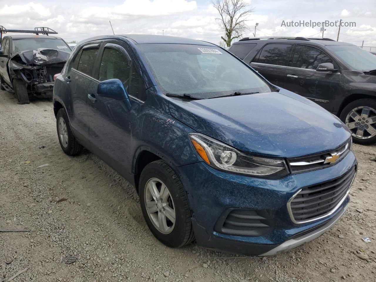 2019 Chevrolet Trax 1lt Blue vin: 3GNCJLSB4KL298530