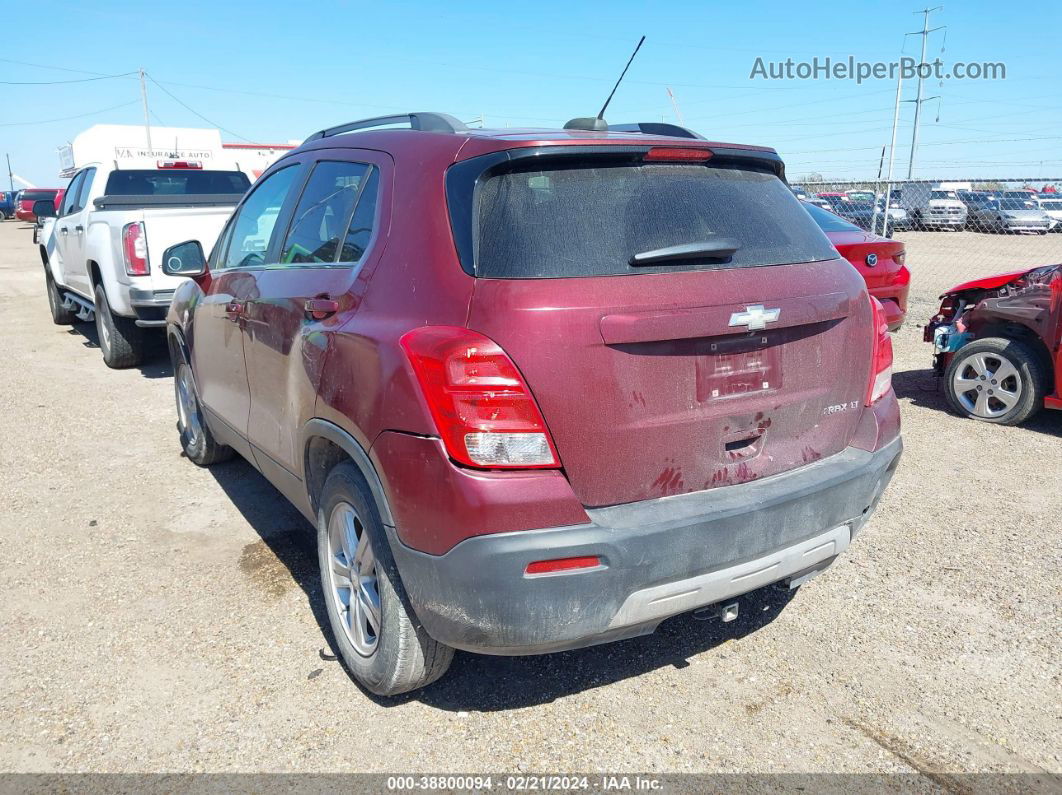 2016 Chevrolet Trax Lt Burgundy vin: 3GNCJLSB5GL170885