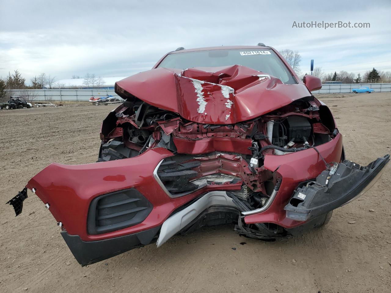 2019 Chevrolet Trax 1lt Red vin: 3GNCJLSB5KL151875