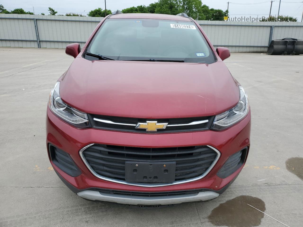 2019 Chevrolet Trax 1lt Red vin: 3GNCJLSB5KL176338