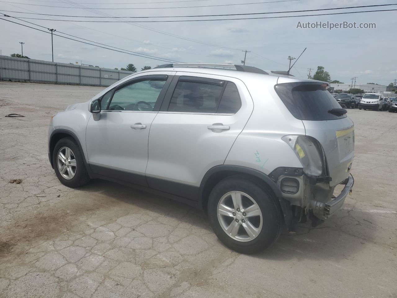 2016 Chevrolet Trax 1lt Silver vin: 3GNCJLSB6GL234738