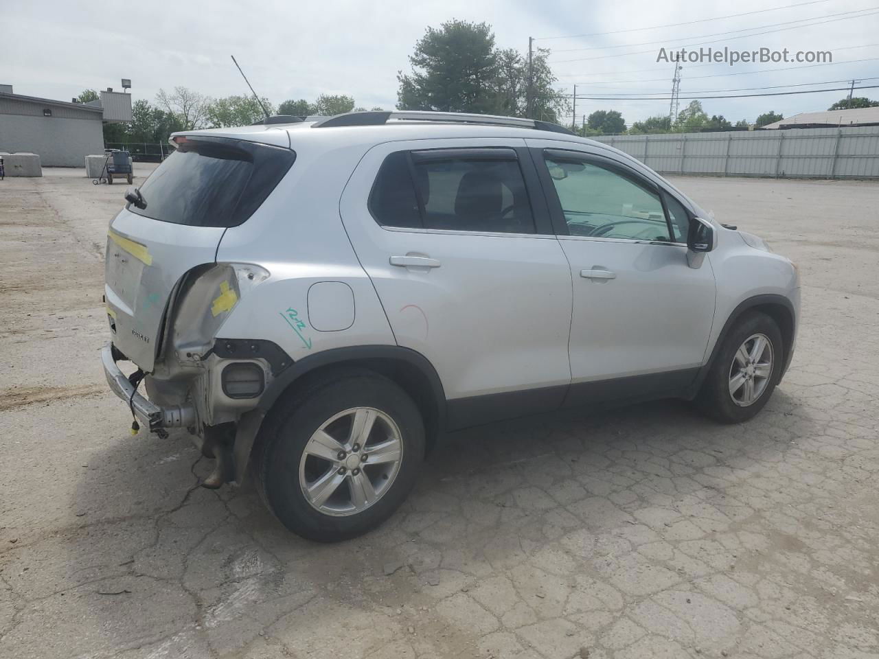 2016 Chevrolet Trax 1lt Silver vin: 3GNCJLSB6GL234738