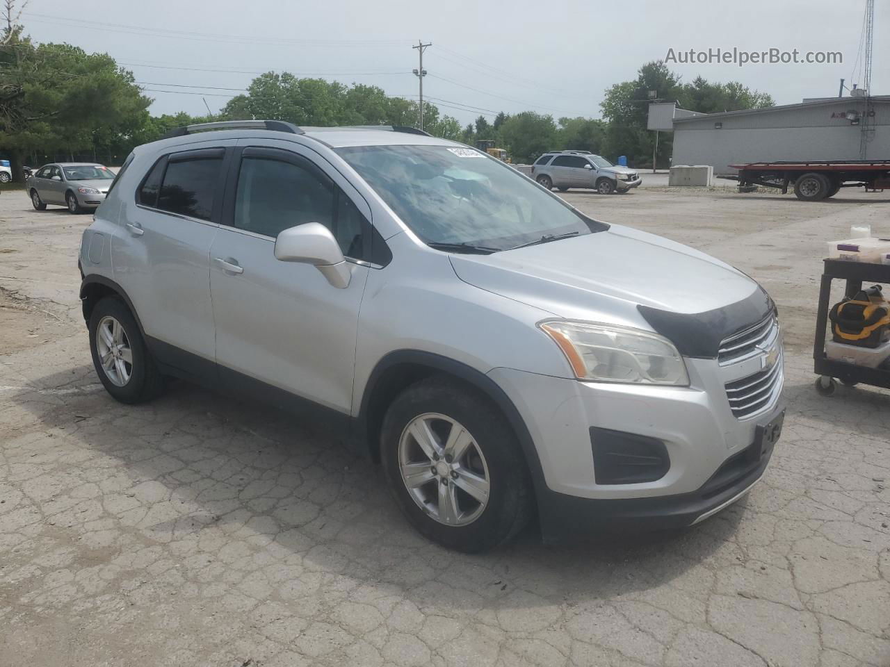 2016 Chevrolet Trax 1lt Silver vin: 3GNCJLSB6GL234738