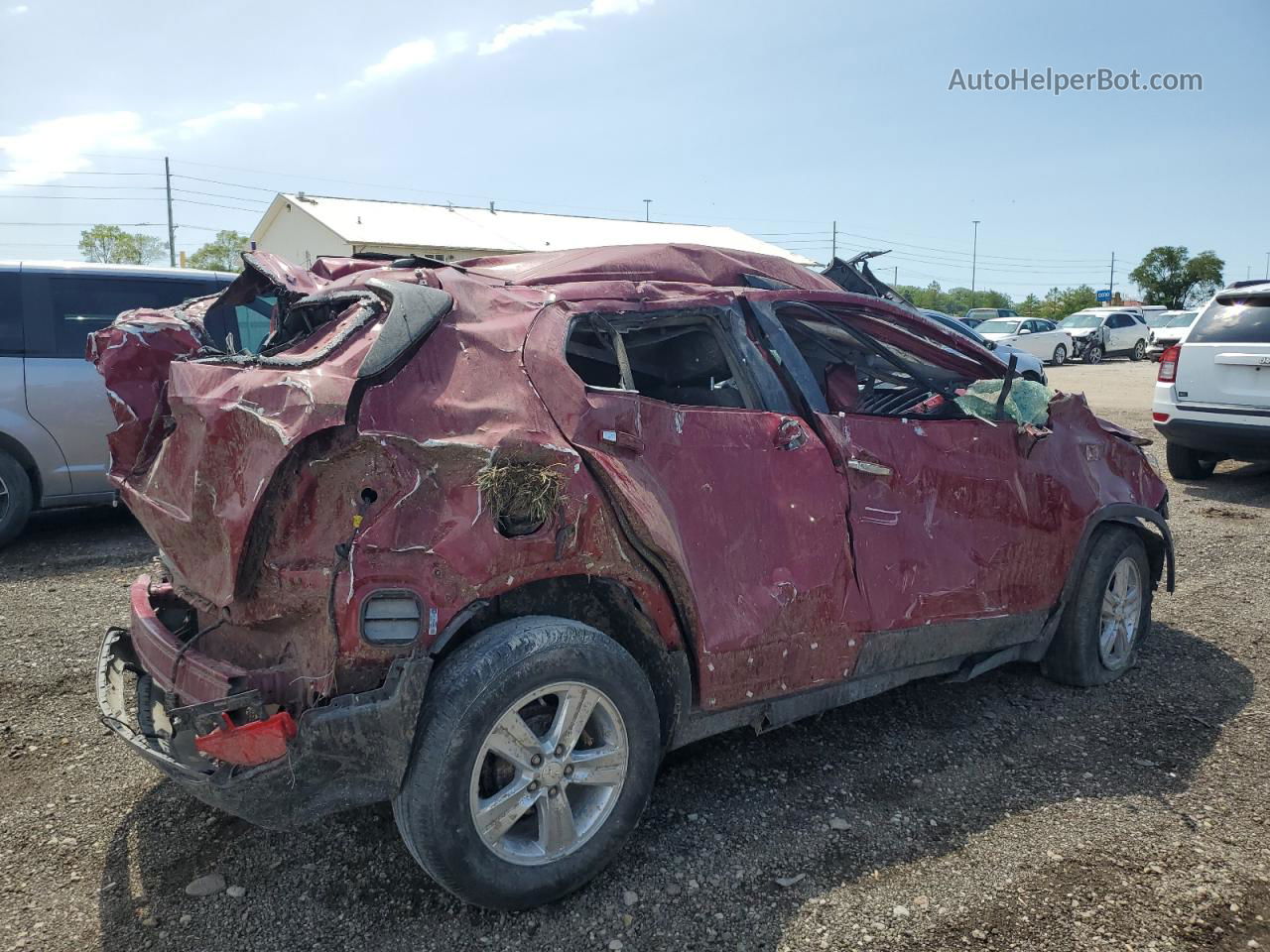 2019 Chevrolet Trax 1lt Red vin: 3GNCJLSB6KL294088