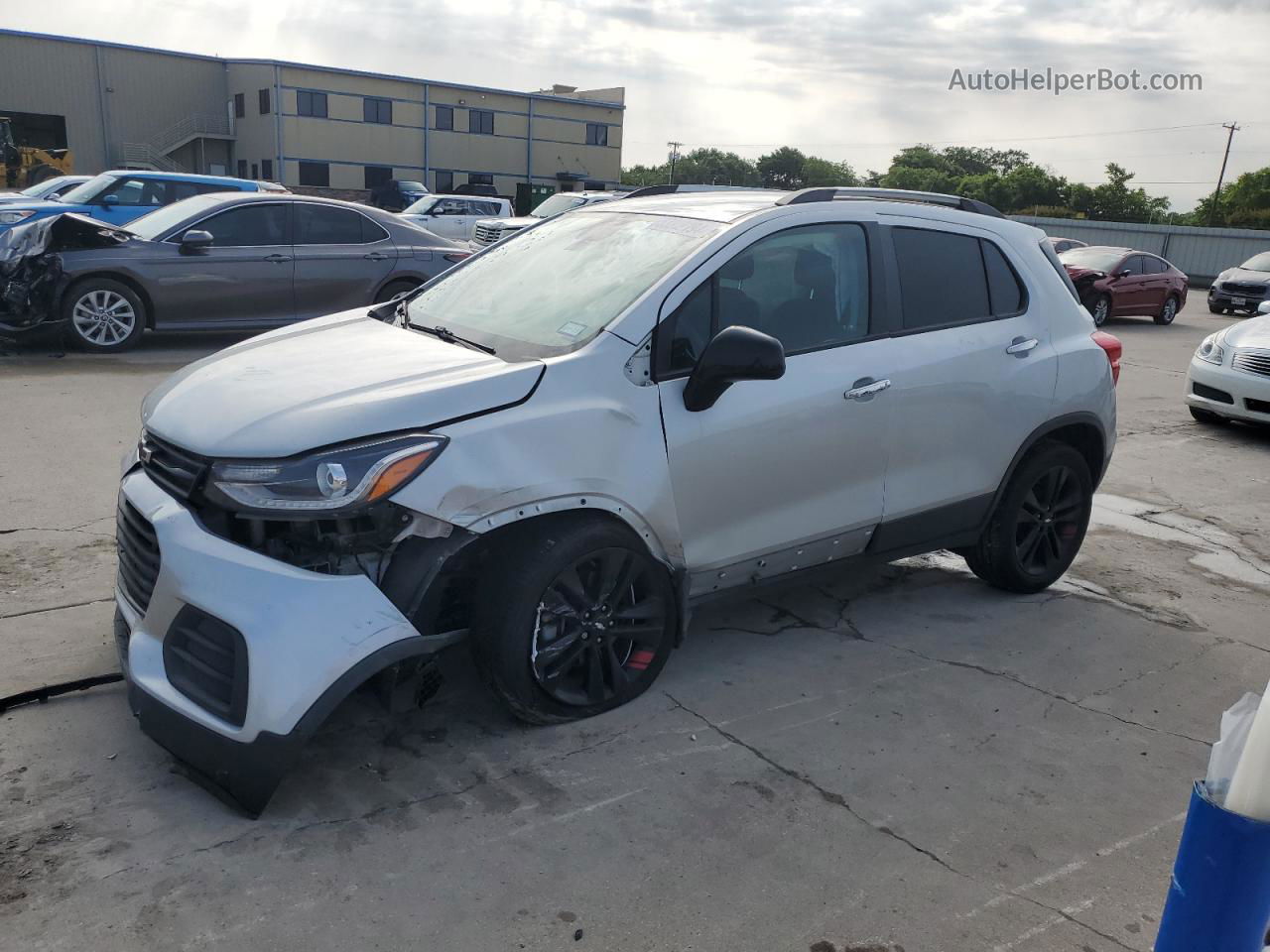 2019 Chevrolet Trax 1lt Silver vin: 3GNCJLSB6KL343564