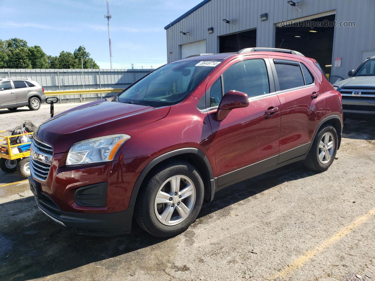 2016 Chevrolet Trax 1lt Red vin: 3GNCJLSB7GL132204