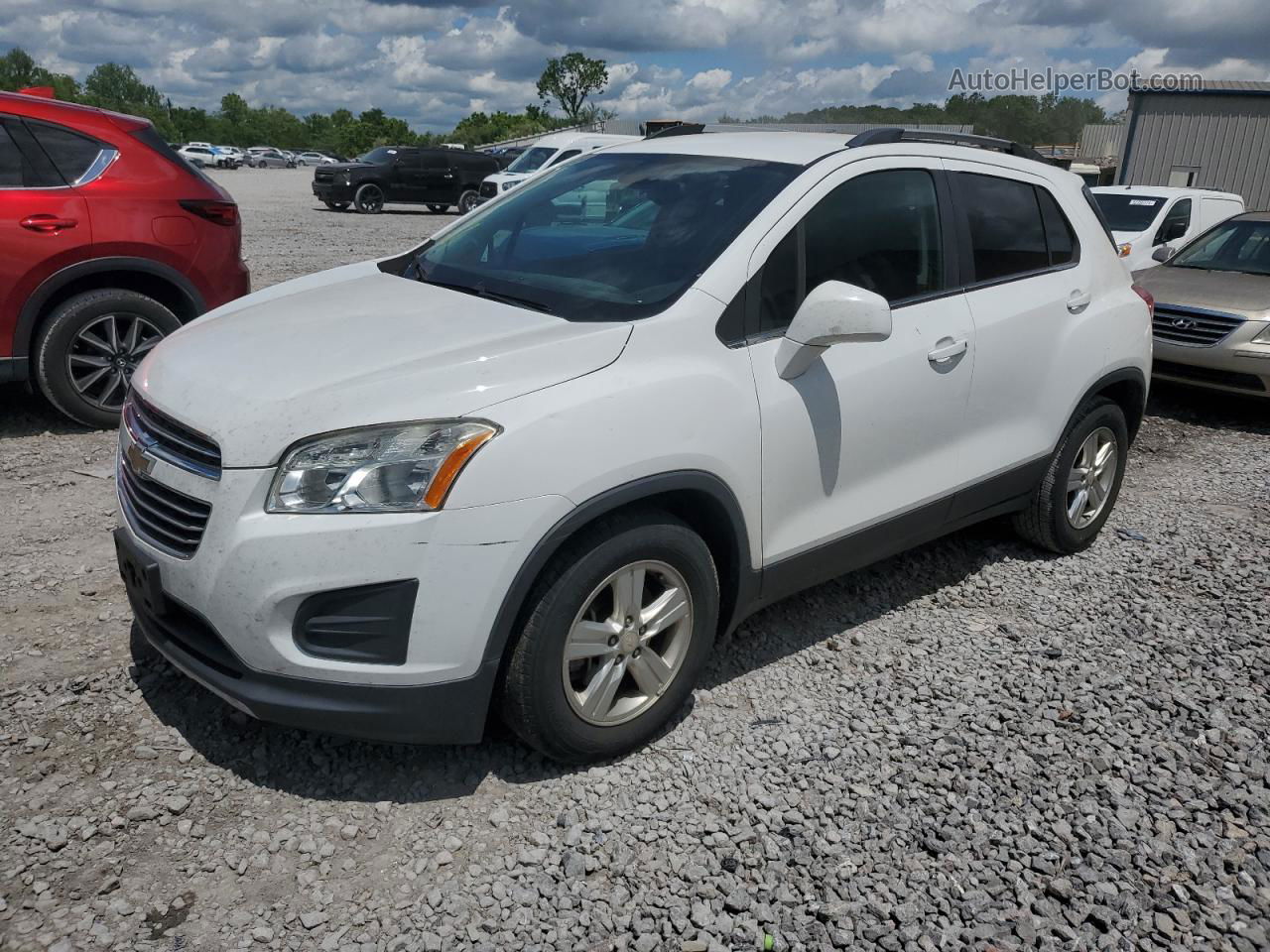 2016 Chevrolet Trax 1lt White vin: 3GNCJLSB7GL228110