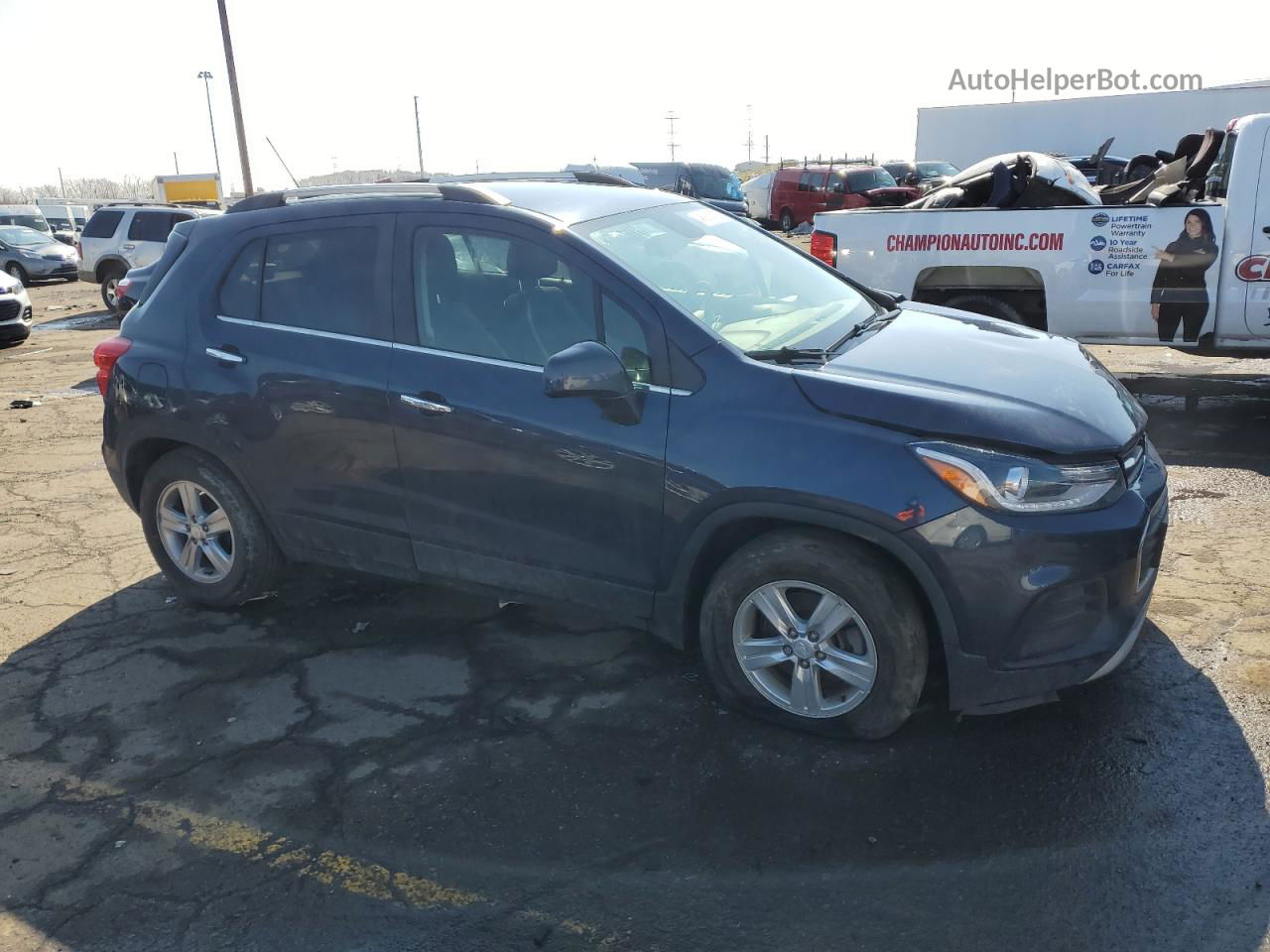 2019 Chevrolet Trax 1lt Синий vin: 3GNCJLSB7KL133409