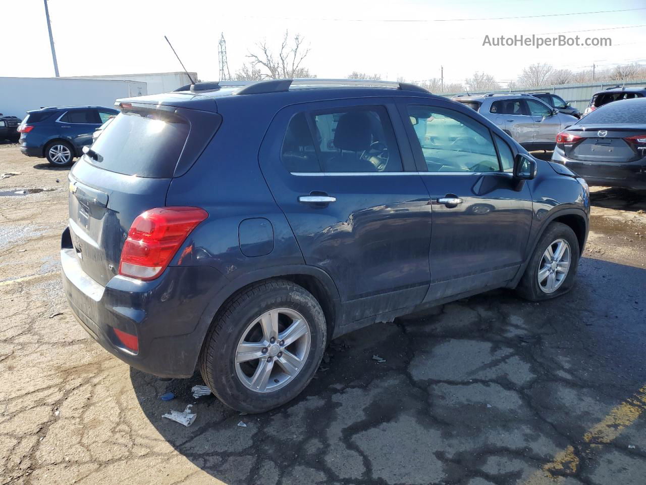 2019 Chevrolet Trax 1lt Blue vin: 3GNCJLSB7KL133409