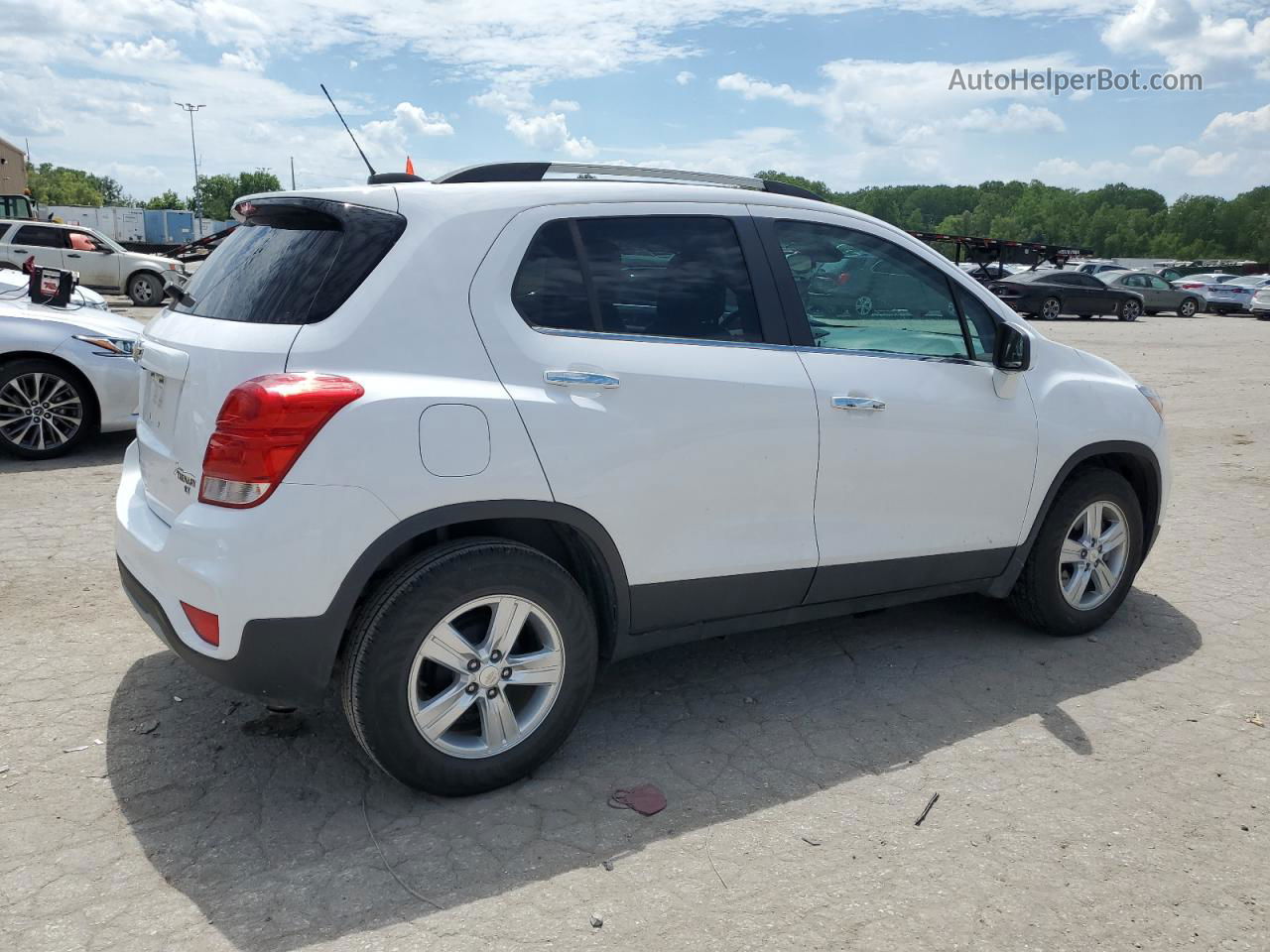 2019 Chevrolet Trax 1lt White vin: 3GNCJLSB7KL137525