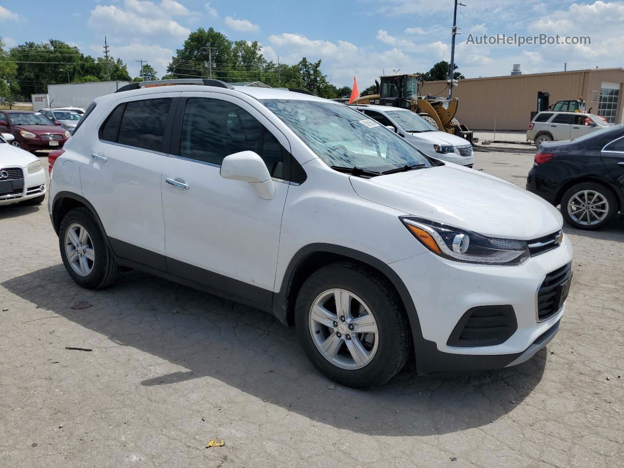 2019 Chevrolet Trax 1lt White vin: 3GNCJLSB7KL137525