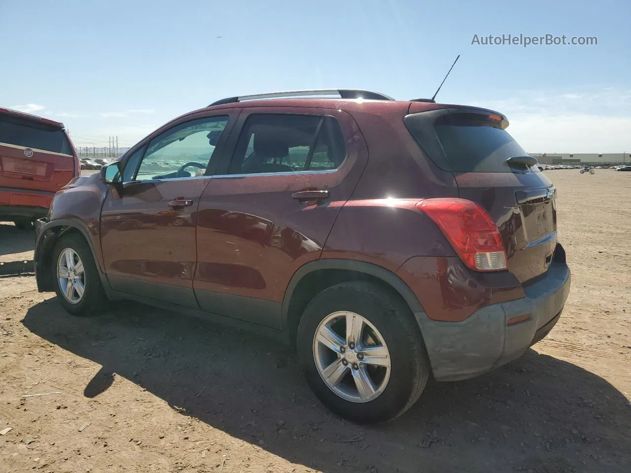 2016 Chevrolet Trax 1lt Burgundy vin: 3GNCJLSB8GL179533