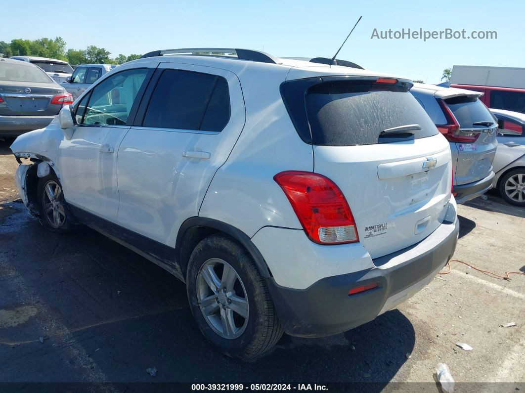 2016 Chevrolet Trax Lt White vin: 3GNCJLSB8GL186031