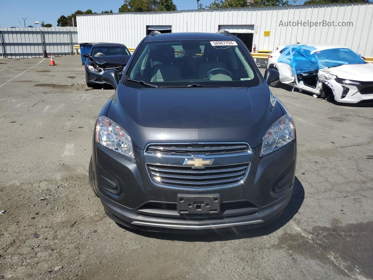 2016 Chevrolet Trax 1lt Gray vin: 3GNCJLSB8GL221246