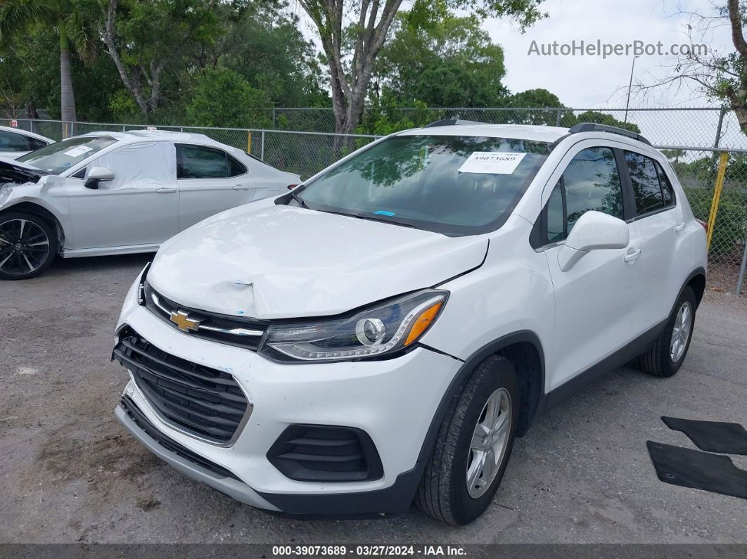 2019 Chevrolet Trax Lt White vin: 3GNCJLSB8KL191965