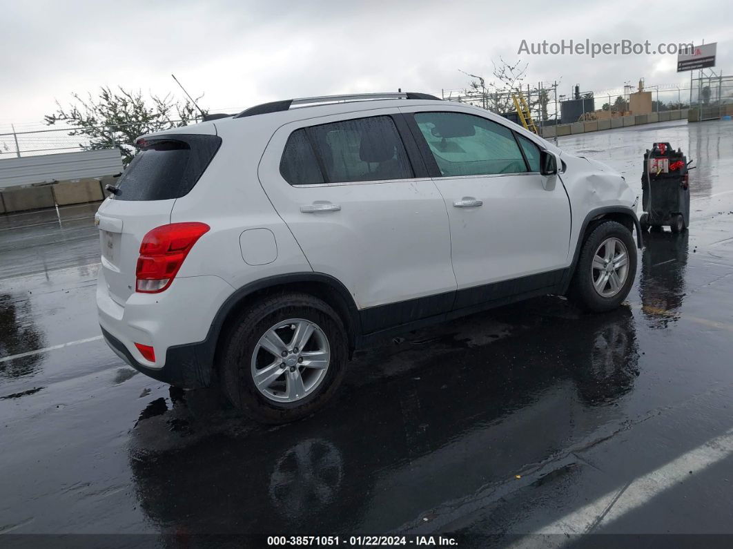 2019 Chevrolet Trax Lt White vin: 3GNCJLSB8KL232109